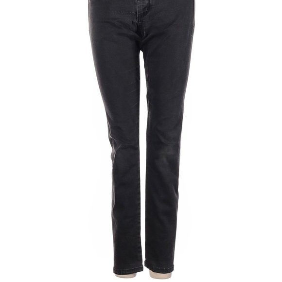 Siwy Jeans Black Skinny Leg Cut Mid Rise Waist Size 25 #171 - Picture 2 of 4